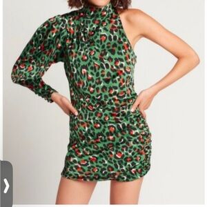 Choosy Untamed One Shoulder Mini Dress Size XL NWT